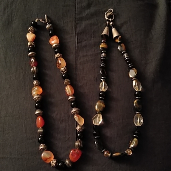 N/A Jewelry - 2 Lovely Stone Lady Necklaces